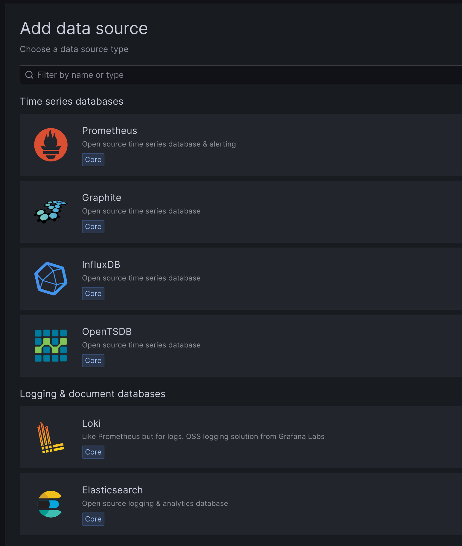 Select Prometheus as a data source